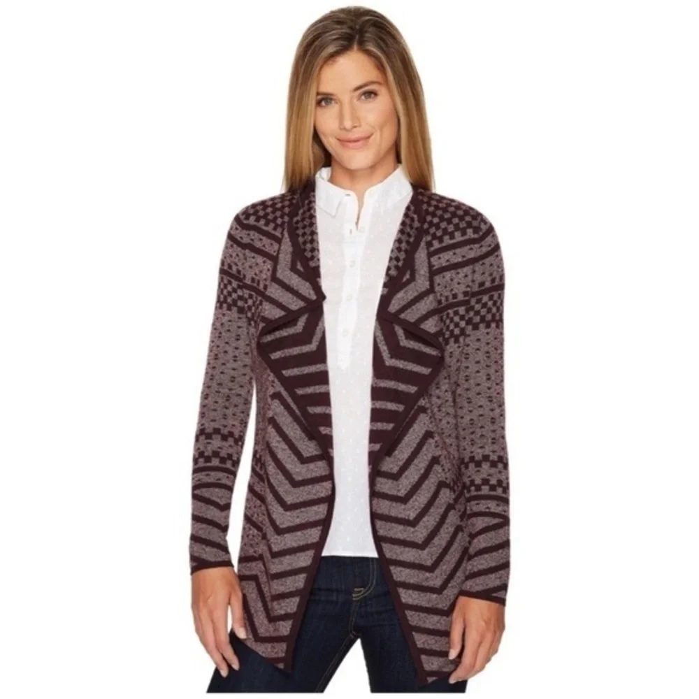 Smartwool Avion Ridge Pattern Wrap Cardigan Size S